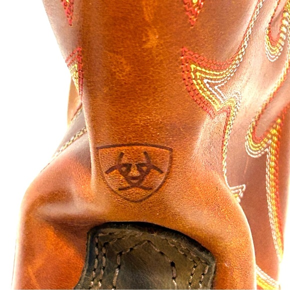 Ariat WorkHog Mens 14D Pull-On Western Boots Steel Toe 100D6961 Brown Orange - Picture 14 of 15
